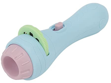 Sahgsa Taschenlampen-Projektor, Mini-Cartoon, Niedliche Pädagogische Projektions-Taschenlampe, Früherziehungsspielzeug, Brüllendes Dino-Kopflicht für Camping, Wandern, Party oder Lesen