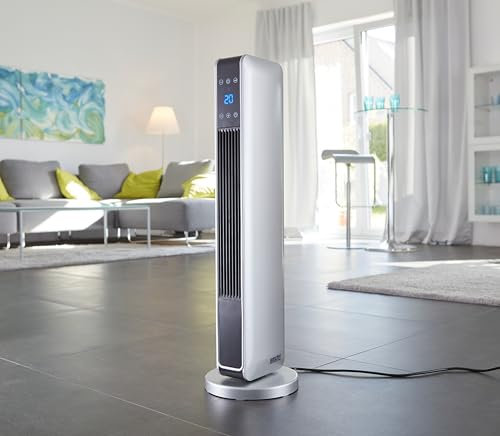 Hecht Heizstrahler Heizlüfter der Extraklasse - Premium Heizung Heizgerät für eine wohlfühlende Wärme – Heizlüfter energiesparend 1200W und 2200W - Ideal fürs Wohnzimmer, Badezimmer und Garagen