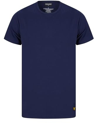 Lyle & Scott Charlie T-Shirt & Shorts Lounge Set-ASS3-Medium Navy/Pink