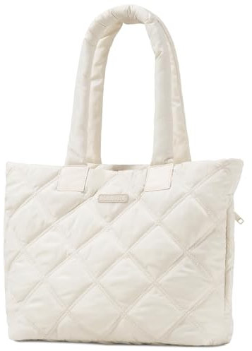 soewten Tragetasche für Damen, Puffer Shopper Damen, Gesteppte Große Tote Bag mit Laptopfach (15,6 Zoll), Leicht & Modisch, Modische Handtasche für Büro, Uni, Reisen, Arbeit, Freizeit