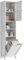 GoaHi 67.5 Tall Bathroom Cabinet, Tall Storage Cabinet with Laundry Basket, 2 Open Compartment and Clear Acrylic Door, Freestanding for Bathroom, Living Room, Kitchen & Dining, Hallway White