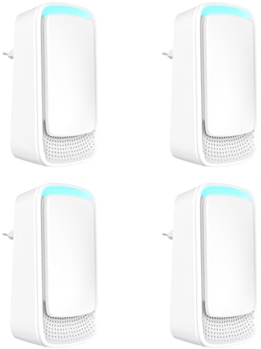 Luftreiniger Ozongenerator Geruchskiller, 4 Pack Plug In Air Purifier Negativ Ionen Luftreiniger für Büro, Zimmer, Badezimmer, Haustiere