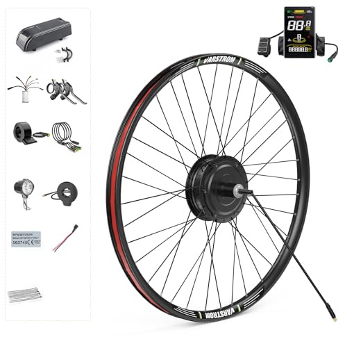 BAFANG 48V 500W 20 Zoll Hinterradnabenmotor Kit G020 E-Bike Umrüstkit mit SWM58 Digitaldisplay & PAS Smart Controller Elektrisches Fahrrad Radmotor Kit für Mountainbikes
