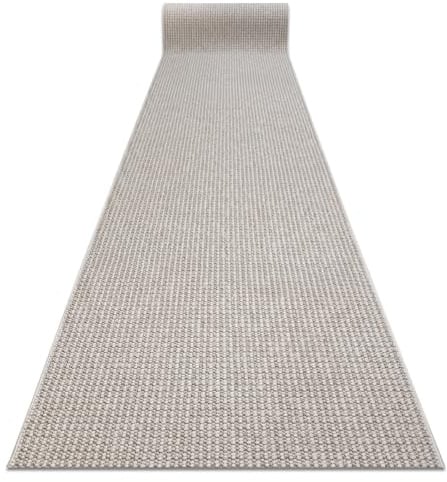 rugsx Teppichläufer Casablanca Loop, weicher Schlingenteppich, strapazierfähig & pflegeleicht, für Wohnzimmer, Schlafzimmer, weiß/beige 100x1000 cm