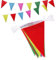 Bunting Banner,100m Multicolor Nylon Pennant Banners for Indoor Outdoor Birthday Wedding Party Garden Home Decorations (328 Feet - 200 Flags)