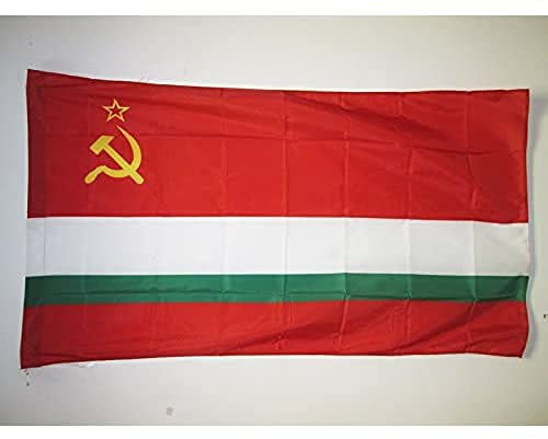 AZ FLAG Bandera de la REPÚBLICA SOCIALISTA SOVIÉTICA DE TAYIKISTÁN 90x60cm para Palo - Bandera RSS TAYIKA 60 x 90 cm
