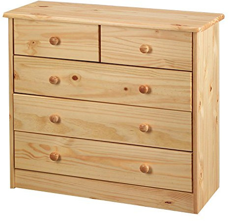 Kommode mit 5 Schubladen massiv Kiefer