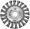 STIER Rundbürste 115 mm für Winkelschleifer, Bohrung 22,2 mm, gezopft, Stahl, Drahtbürste, Winkelschleifer Bürste, Schleifbürste, Topfbürste Winkelschleifer