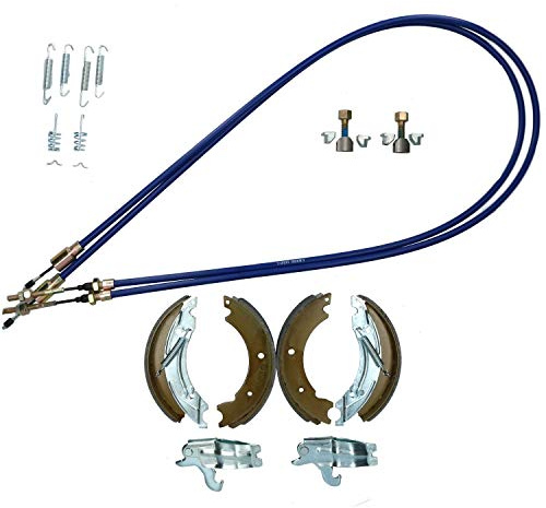 AB Tools Brake Shoe & Cable Kit for Ifor Williams Goods Trailer Single Axle 1400kg 1500kg