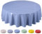 Wachstuch Tischdecke Abwaschbar Rund 160cm Kleine Tupfen Blau grau