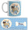 Kembilove Taza de Café de Perro Pug Personalizada con Nombre – Taza de Desayuno Razas de Perro – Taza de Café y Té Mascota – Taza de Cerámica Impresa – Tazas de Perro Pug