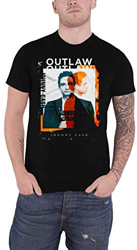Johnny Cash T Shirt Outlaw Tasse À Café Shot Photo Logo Nouveau Officiel Homme Size L