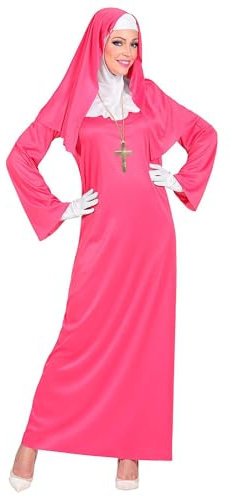 W WIDMANN MILANO Party Fashion - Costume nonne, rose, infirmière de couvent, déguisements de carnaval