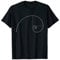 Fibonacci Spirale Goldener Schnitt Geometrie Architektur Phi T-Shirt