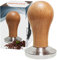 NEOUZA Barista Espressokocher 51mm | Holzgriff 304 | flacher Boden aus Edelstahl 304 | passend für Delonghi EC680 / EC685 51mm Siebträger