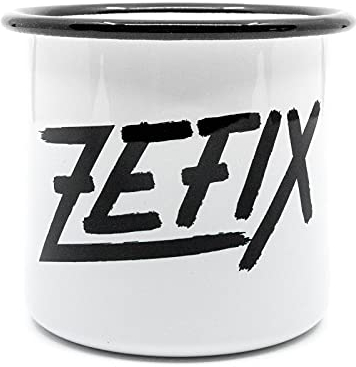 Du Hirsch Bayerische Emaille Tasse Zefix 300 ml