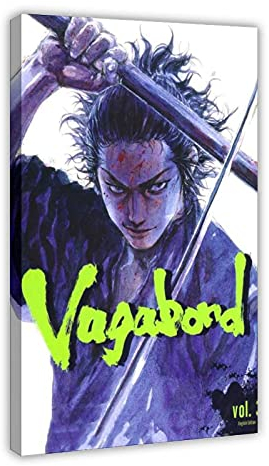 Anime-Poster Vagabond 12 Leinwand Poster Schlafzimmer Dekor Sport Landschaft Büro Zimmer Dekor Geschenk 60 × 90 cm Rahmen: