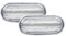 LED Seitenblinker Weiß Oval Links+Rechts Set Eintragungsfrei