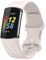 Wownadu Bracelets Compatible pour Fitbit Charge 5 / Charge 6 Bracelet de Rechange Band Blanc pour Femme Homme Silicone Sport Strap, L (Pas de Tracker)