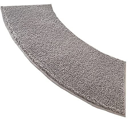 Gebogene Duschmatte, Anti-Rutsch Badezimmer Teppich Duschunterlage Bad Duschvorleger Viertelkreis Duschmatte, Microfaser, Waschbar, Für Dusche Oder Badewanne, 40X100CM(Color:grau)