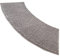 Gebogene Duschmatte, Anti-Rutsch Badezimmer Teppich Duschunterlage Bad Duschvorleger Viertelkreis Duschmatte, Microfaser, Waschbar, Für Dusche Oder Badewanne, 40X100CM(Color:grau)