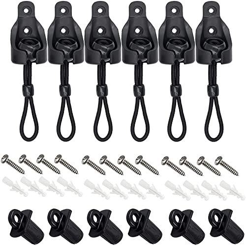 Lihopefe Sonnenschutz Ersatzteile - Bunge Kit und Endabdeckung 3 Sets, wetterbeständig, reparieren Coolaroo Outdoor Rollos, Außenrollos (schwarz)