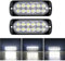 RIGIDON 2 Pièces 4.3 pouces 12 led barre lumineuse stroboscopique, 12v 24v clignotant gyrophare police feux de remorque, pour voiture camion off road ATV 4x4 vehicule, feu antibrouillard blanc