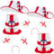 Toyland® England 6 Piece Party Wear Bundle - 6 England Design Novelty Hats - British Fancy Dress - Euro - World Cup Football Party