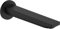 Hansgrohe Bec de Baignoire Rebris E, Bec Déverseur Bain, Longueur Du Bec 20 cm, Noir Mat, 72431670