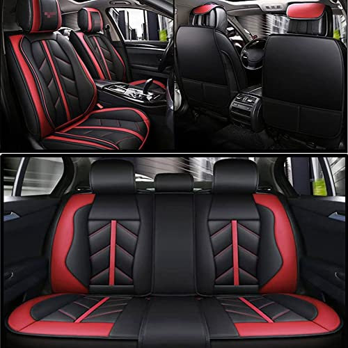 Leder Auto SitzbezüGe Set FüR Volvo XC60 XC90 V60 XC40 V70 V40 V90, Autositzbezug-Set Wasserdicht komplettset Autositze SitzbezüGe RüCkenkissen Innenraum Autositzabdeckung ZubehöR