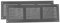 Vent Systems 30 x 10 cm – Paquete de 2 cubiertas para rejilla de ventilación – Gris – Rejilla de retorno de aire de metal con pantalla de protección integrada contra plagas
