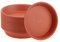 KEILEOHO Lot de 20 soucoupes en plastique rouge de 15 cm pour pot de fleurs - Pour intérieur et extérieur - 15,2 cm