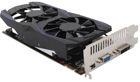 TANGLI Grafikkarte GTX550T, 192Bit GDDR5 6GB Gaming-Computer-Grafikkarte mit Dual-Lüfter, Multimedia Schnittstelle VGA DVI Schnittstelle, PCI Express2.0, Gaming Lover