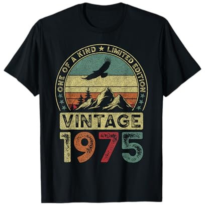 Vintage 1975, Limitierte Auflage, 50. Geburtstag, 50 Jahre T-Shirt