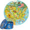 Boppi puzzles for 5+ year olds / 150 Piece Round Circle American States Map Jigsaw Puzzles for Kids Aged 5-8 Made with 100% Recycled Card – Map of the USA