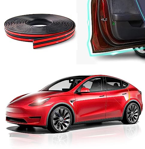 TOPABYTE Türdichtungsset für Tesla Model 3 2016–2023 2024 Highland Schalldichter Gummi-Wetterzugdichtungsstreifen, Windgeräuschreduzierungsset