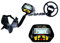 TOPWAY Metalldetektor für Erwachsene und Kinder, wasserdichter tragbarer Verstellbarer Stab, professioneller Gold-Silber-Detektor mit hintergrundbeleuchtetem LCD-Display, punktgenaue Muti-Modi