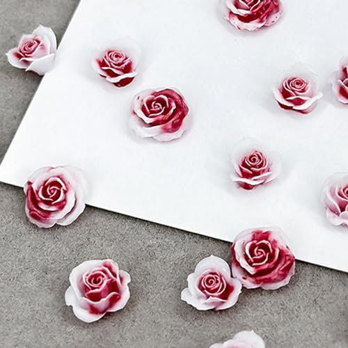 50Pcs 3D Flower Nail Multi Colors Variety Mix Camellia Flower Cute Nail Art For Manicure DIY Craft Jewelry Flower Nail For Acrylic Nails
