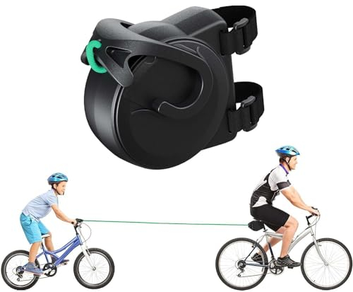 Fahrrad Abschleppseil Kinder mit Dreiecktasche,Elastisches 2.5M Fahrrad Traktionsseil,Eltern Kind Zugseil Abschleppseil Traktionsseil,Tragfähigkeit 500 lbs für Kinder MTB Bike