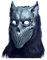 RAPGET Horror Wolf Maske für Halloween - Zombie und Werwolf mit scharfen Zähnen - Latexmaske für Erwachsene