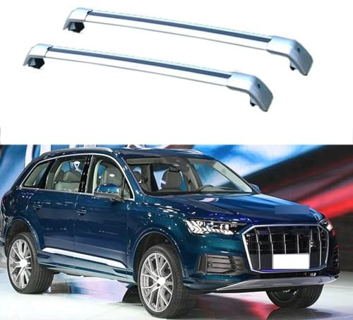 Für Q7 2016-2023 2 Stück Aluminium Dachträger Relingträger,Dachgepäckträger- Alu Relingträger,für Fahrradträger, Dachboxen Oder Als Skihalter,A