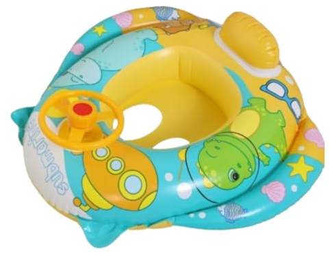 Flotador para Bebe, Asiento Inflable Bebe, boia Bebe, Barca Hinchable niños, Bebe Playa, Flotador Bebe 9 Meses, Flotador niño 3 años, Juguetes Piscina Bebe 1 año, Flotador Dinosaurios Bebe Playa