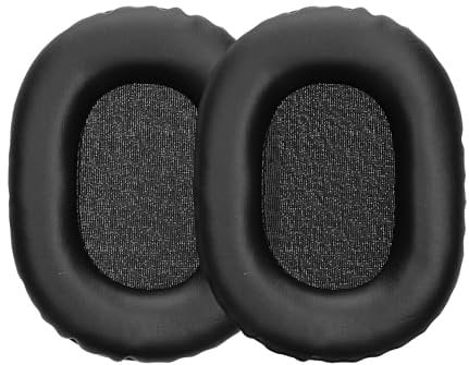 kwmobile Ear Pads Compatible with Sony MDR-7506 / MDR-7510 / MDR-7520 / MDR-V6/MDR-CD900ST Earpads - 2x Replacement for Headphones - Black