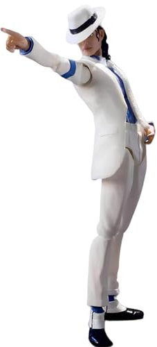 Keyhvao Michael-Figur, Herr des Tanzes, stehend, Moonwalk Jackson, Figuren, Arthrose, stimmbare Dekoration, PVC-Material, Geschenke für Desktop, Fans, Unisex