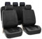 FGYLS Auto Coprisedili per Fiat Punto I II Type 188 176 Ulysse II Type 179 5 Seats,Coprisedili Tessuto Lavabile Comodi Traspiranti Accessori Coprisedili Sedili Anteriori Posteriori,Black