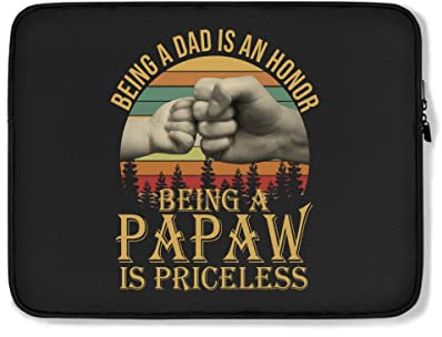 Laptop Sleeve Being A Dad Is An Honor Being A Papaw Is Priceless Laptop Pouch Shockproof Notebook Tablet Carrying Bag Water Resistant Laptop Case 15In, For Laptop Computer, Notebook