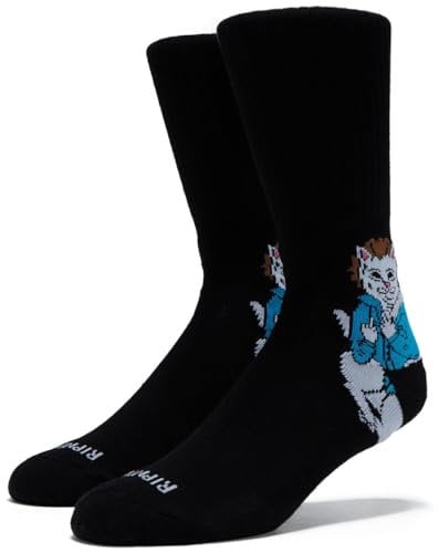 RIPNDIP Killer Nerm Socken, Schwarz, Schwarz, Einheitsgr��e
