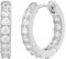 XENOX® Creolen - Damen Ohrringe aus hochwertigem 925/- Sterlingsilber mit Zirkonia-Steinen | XS10352