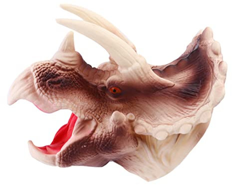 MUSISALY 1 Stück Dinosaurier Handpuppe Räuber Handpuppe Figur Handschuh Rollenspiel Spielzeug Tier Handpuppe Gummi Dinosaurier Spielzeug