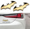 SHUOHONG: 2 Stck Fledermaus Auto Logo Aufkleber, Metallic Bat Car Emblem - Aufkleber fr Auto oder Motorrad (Gold)
